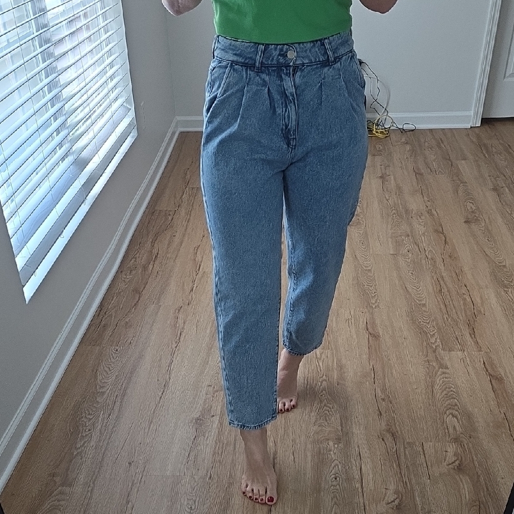 Only Blue Ankle Cropped Jeans
